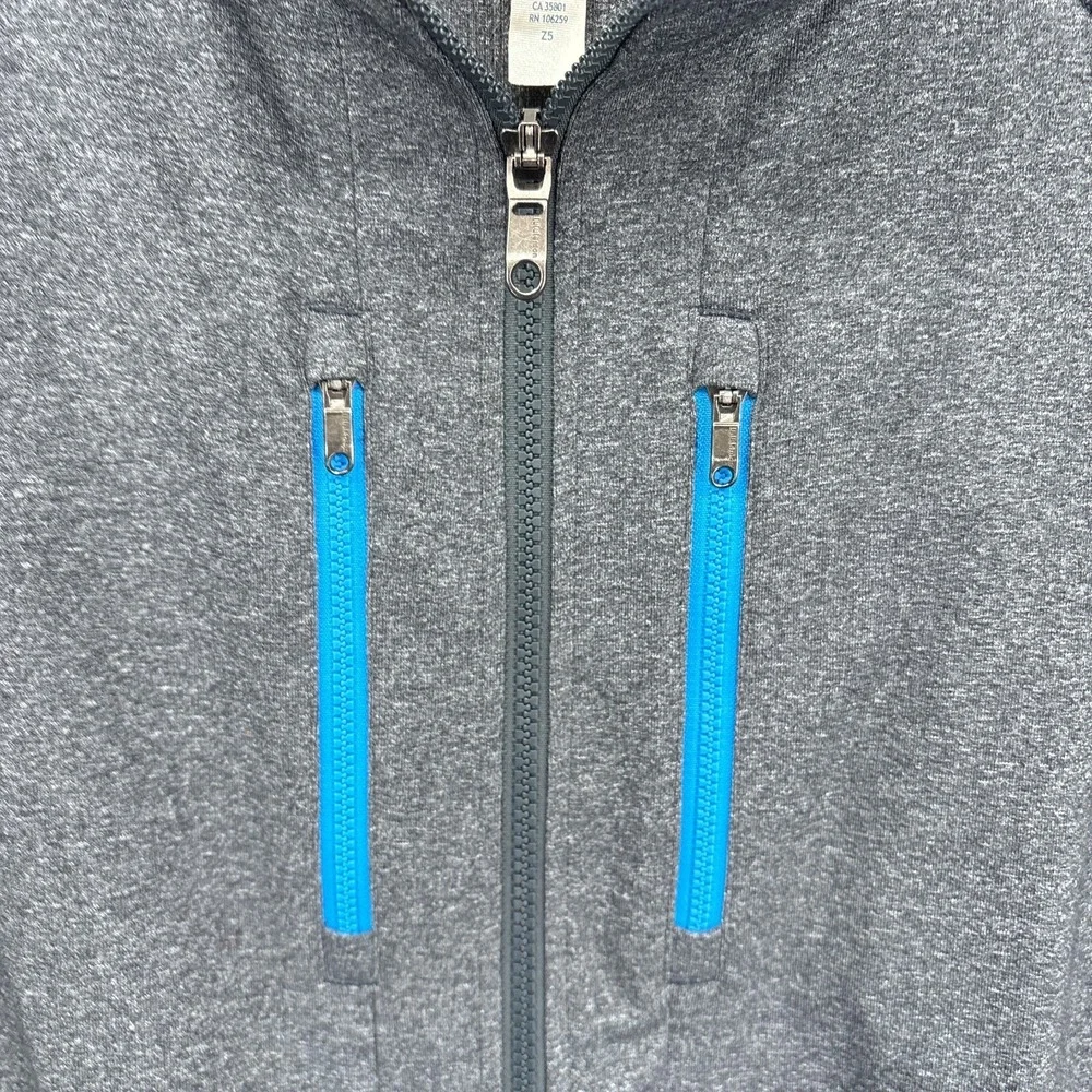 Lululemon‎ Jacket Mens 2XL Full Zip Pockets Gray Shift Running Workout Mock XXL